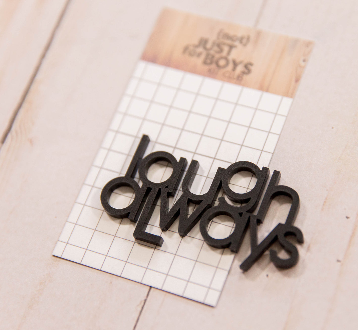 "Laugh Always" Acrylic Embellishments