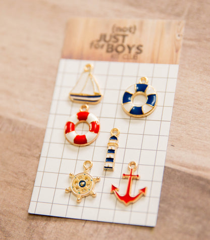 "Maritime Memories" Enamel Charms