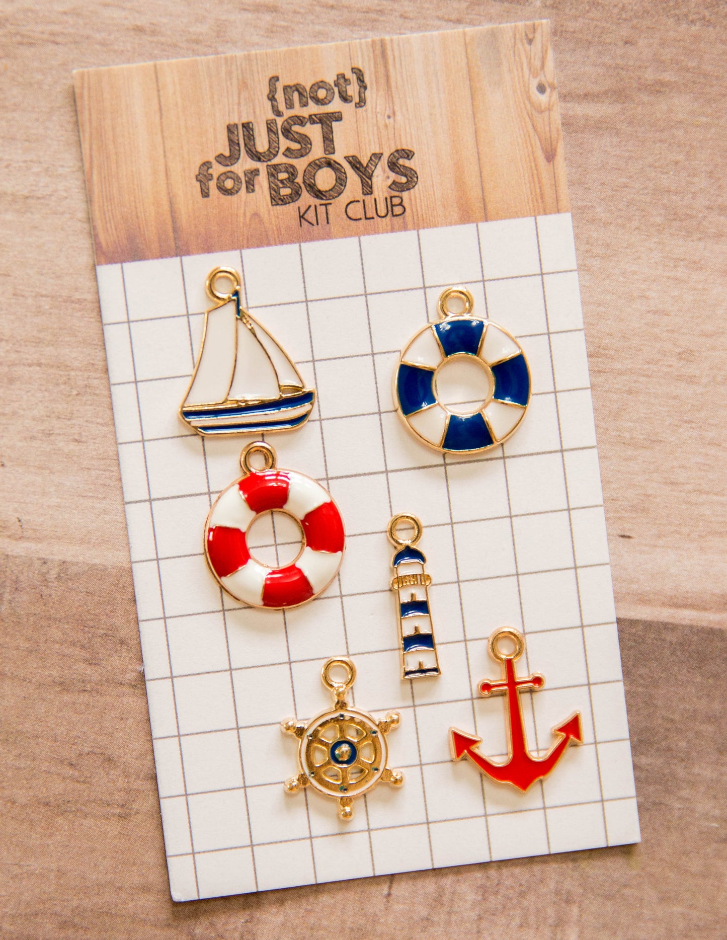 "Maritime Memories" Enamel Charms