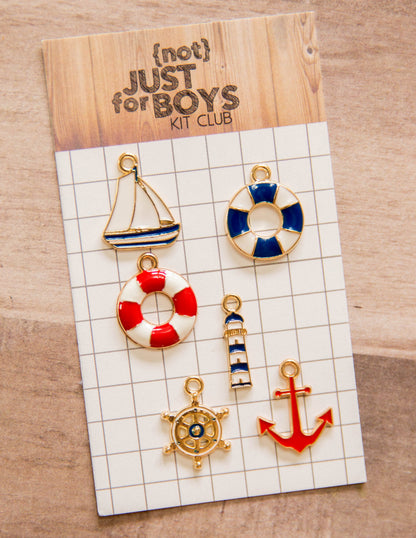 "Maritime Memories" Enamel Charms