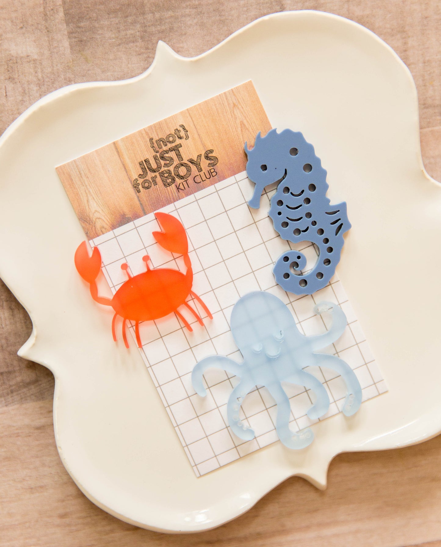 Sea Life Acrylic Embellishment Trio