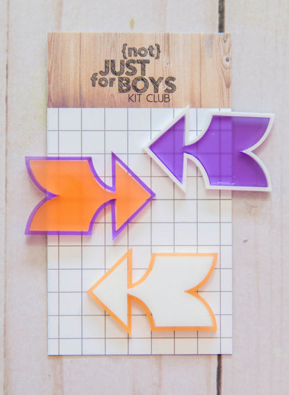 "October Mischief" Arrows Acrylic Embellishment