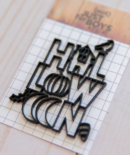 "Halloween" Acrylic Embellishment