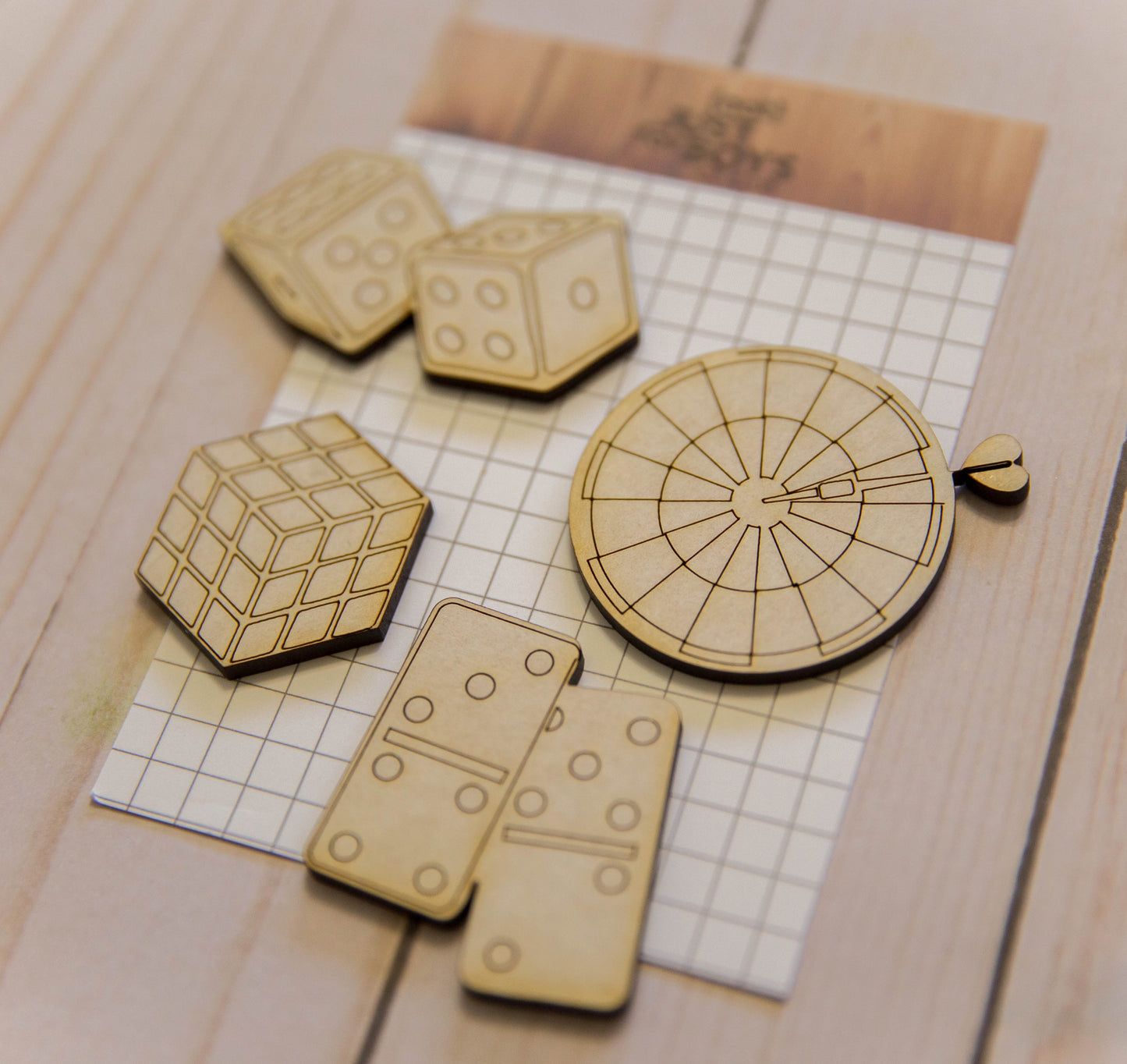 Game Night Wooden Embellishments