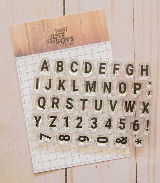 "NJFB Alpha" 3x4 Stamp Set
