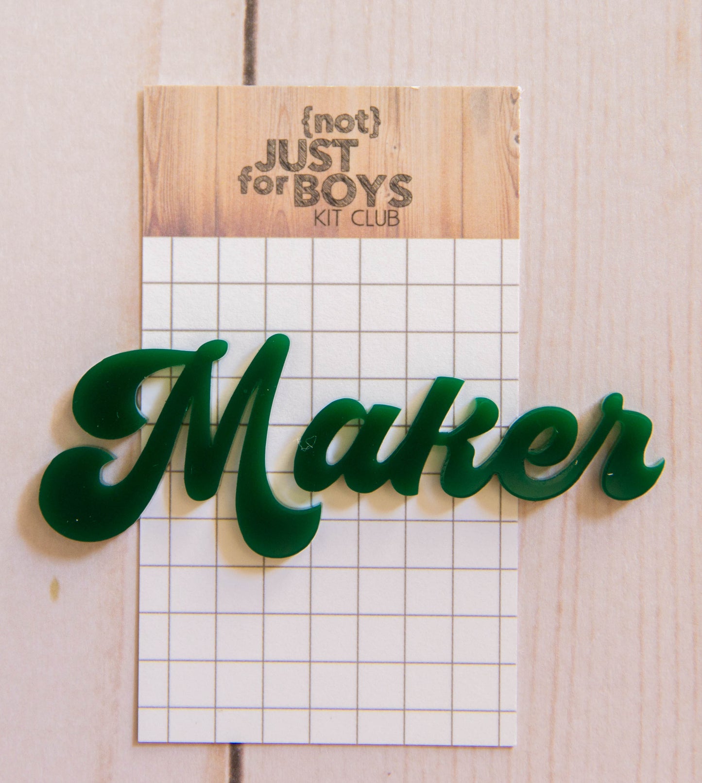 "Maker" Acrylic Embellishment