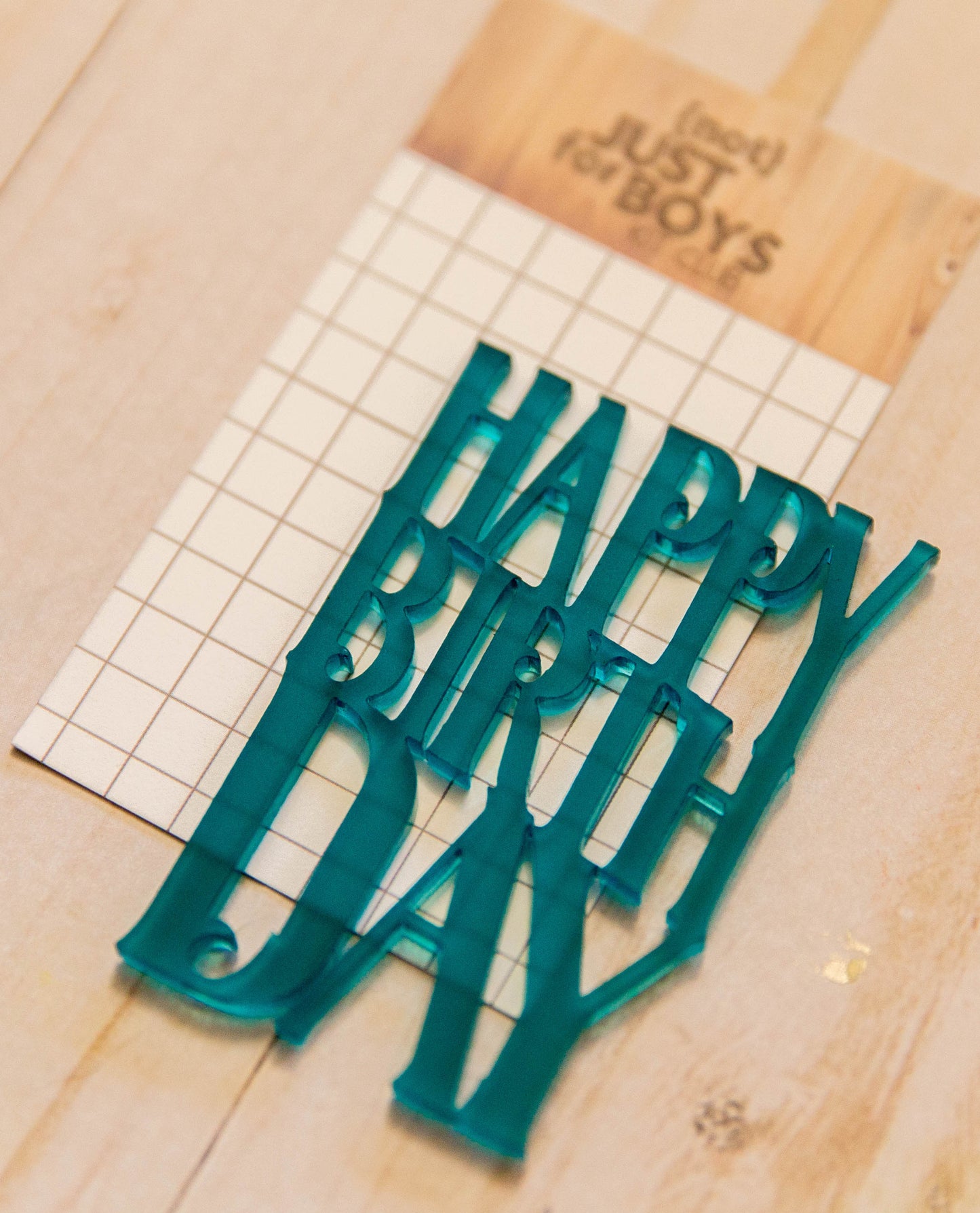 "Happy Birthday" Acrylic Embellishment