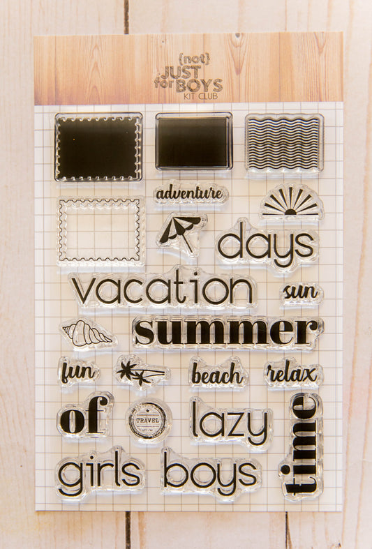 "Sunny Escape" 4x6 Stamp Set