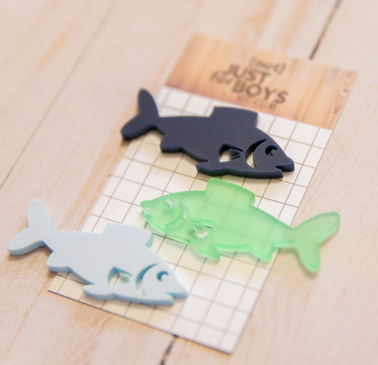 "Fish Trio" Acrylic Embellishments