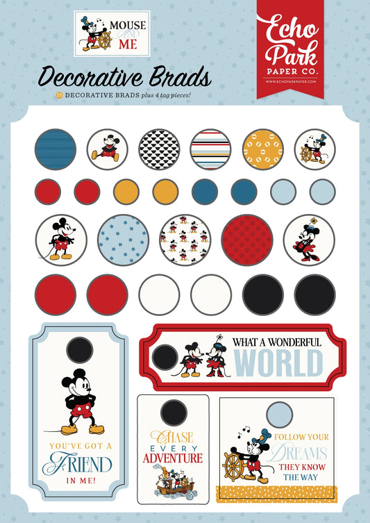 "Mouse & Me" Decorative Brads
