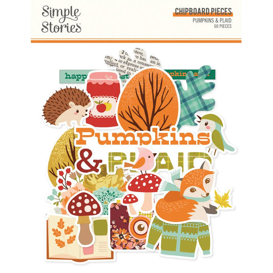 "Pumpkins & Plaid" Chipboard Pack
