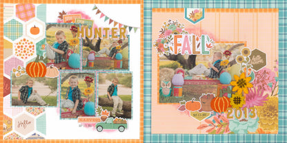 "Harvest Plaid" Page Kit by Meridy Twilling