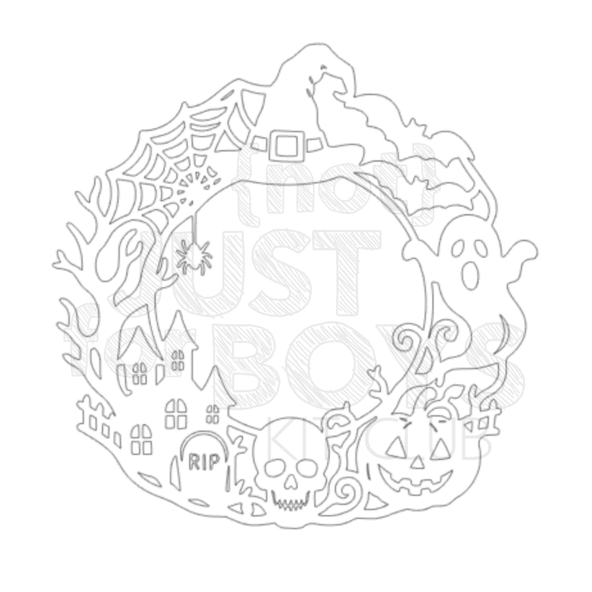 "Halloween Wreath" DIGITAL Cut File