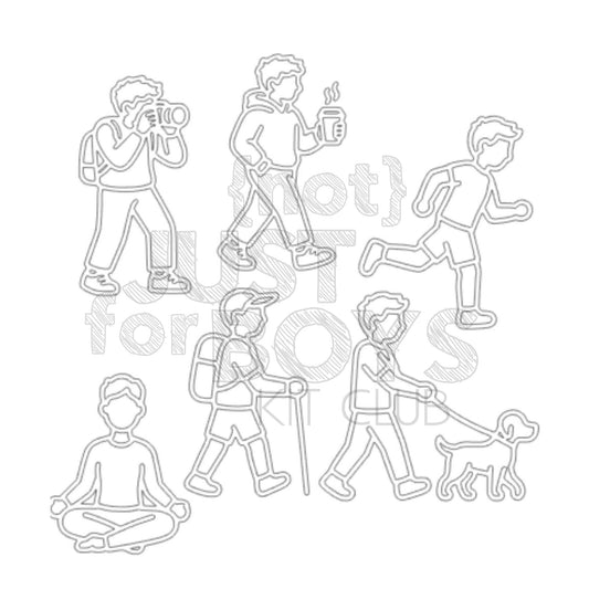 "Everyday Life Masculine" DIGITAL Cut Files