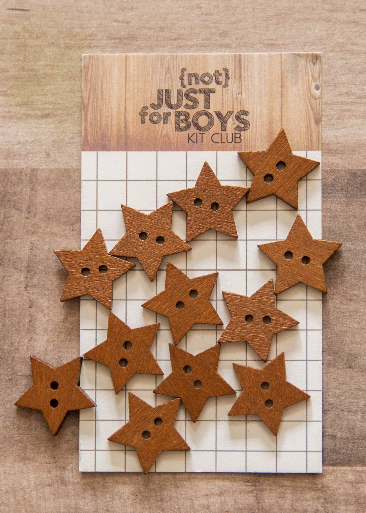 "Dad Life" Wood Star Buttons