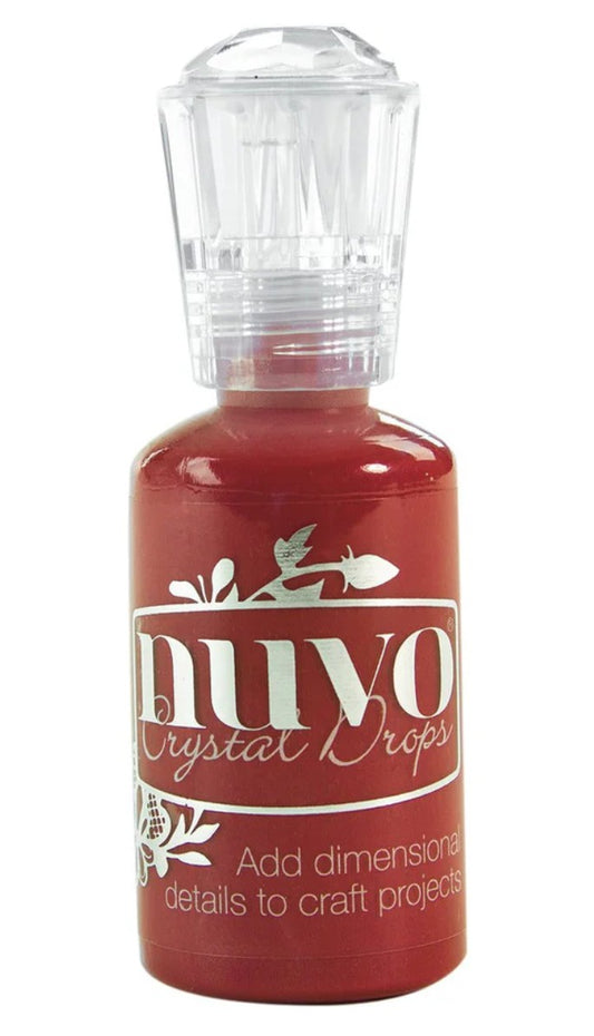 "Autumn Red" Crystal Drops