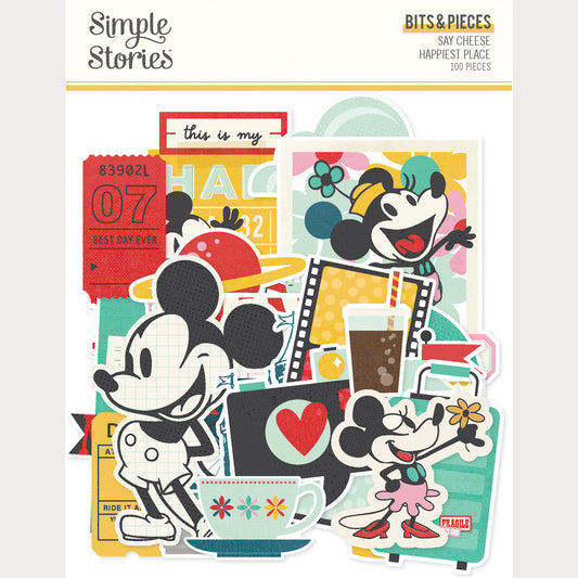 "Say Cheese Happiest Place" Bits & Pieces Ephemera
