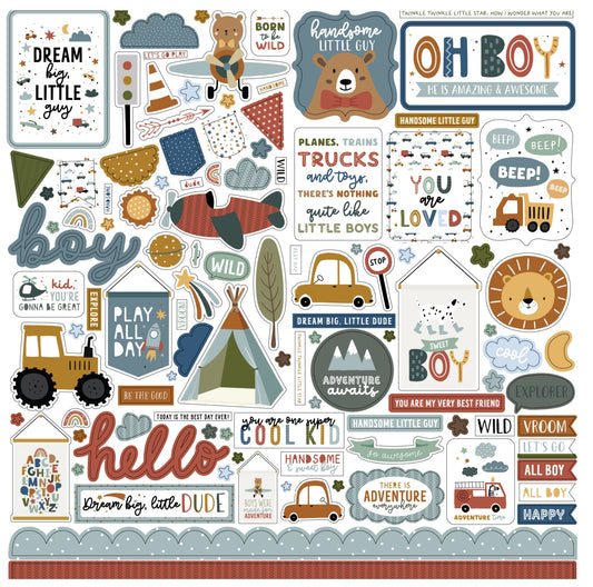 "Dream Big Little Boy" Sticker Sheet