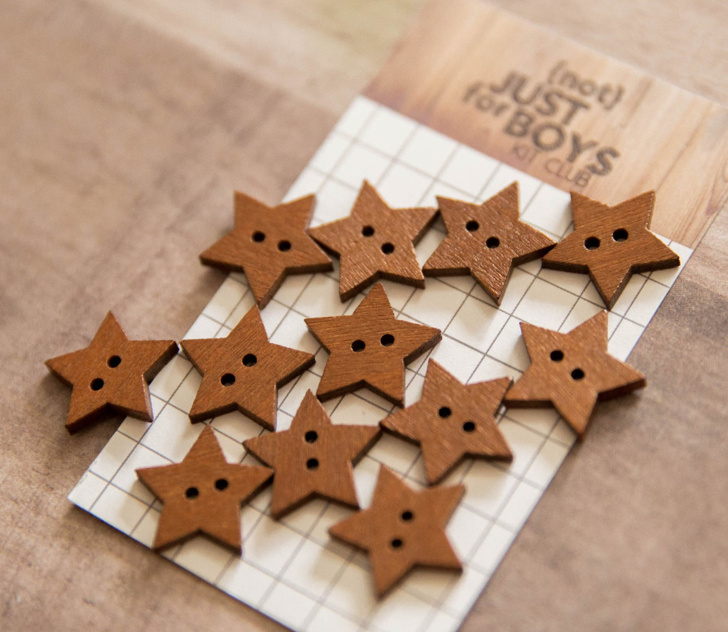 "Dad Life" Wood Star Buttons
