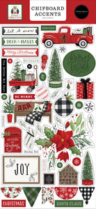 "Home for Christmas" Chipboard Accents