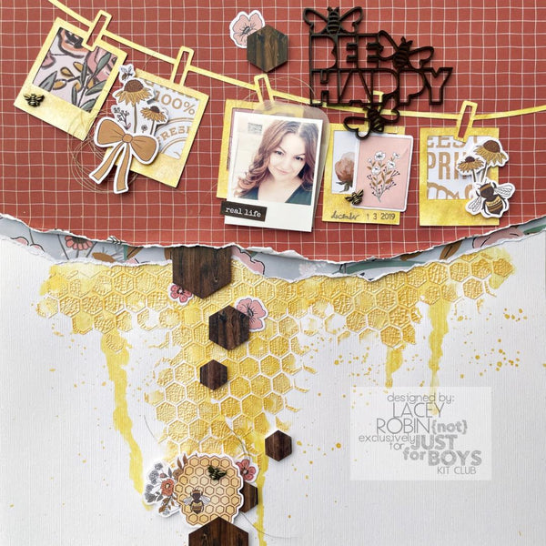 "Honeycomb" Page Kit by Meridy Twilling