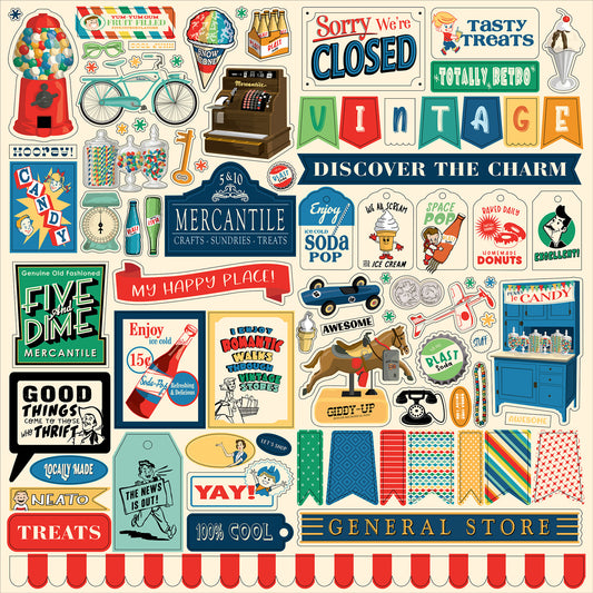 "Mercantile" Sticker Sheet