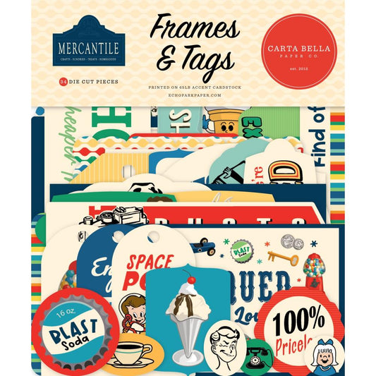 "Mercantile" Frames & Tags