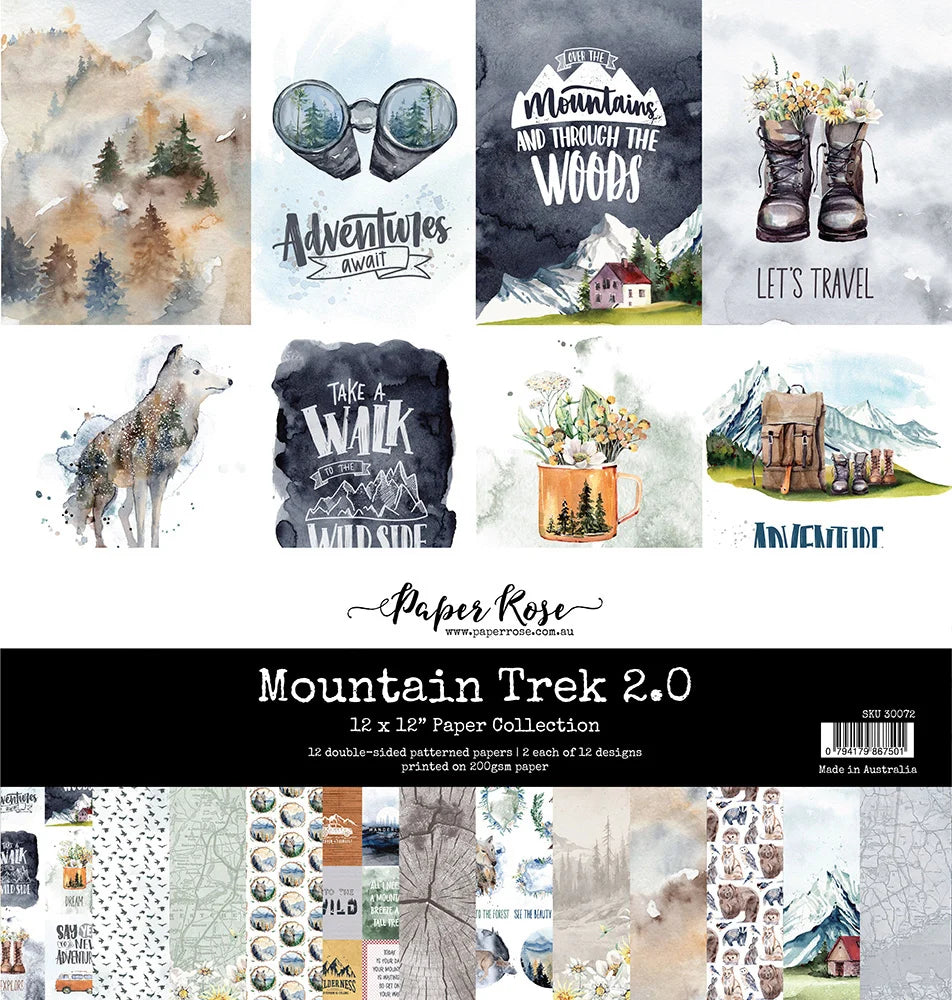 "Mountain Trek 2.0" 12x12 Paper Collection