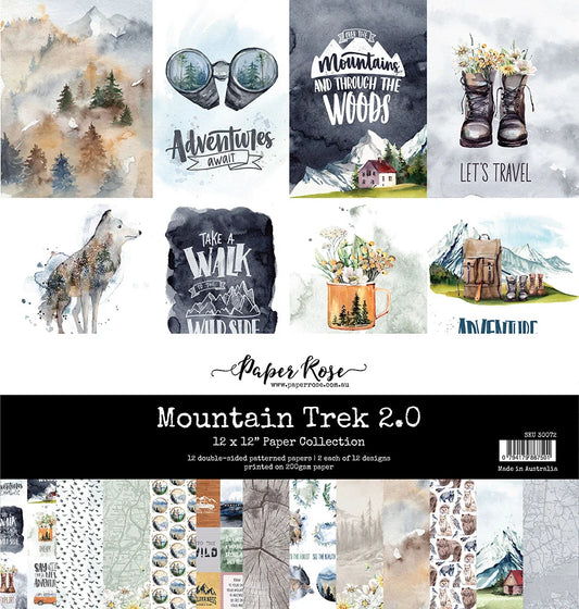 "Mountain Trek 2.0" 12x12 Paper Collection