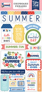 "My Favorite Summer" Chipboard Phrases