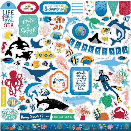 "Sea Life" Sticker Sheet