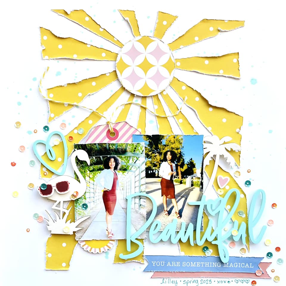 "Sunshiny Day" Page Kit by Meridy Twilling