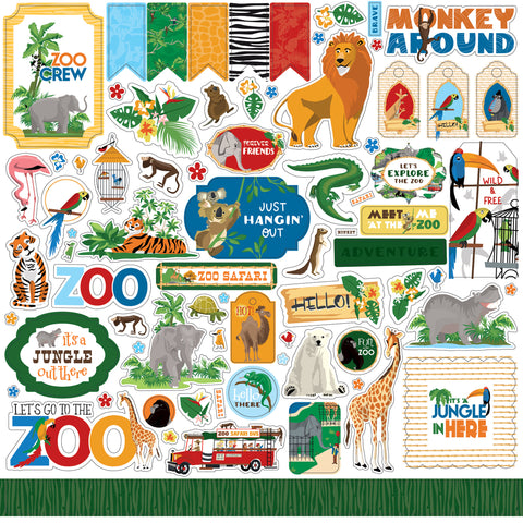 "Zoo Adventure" Sticker Sheet