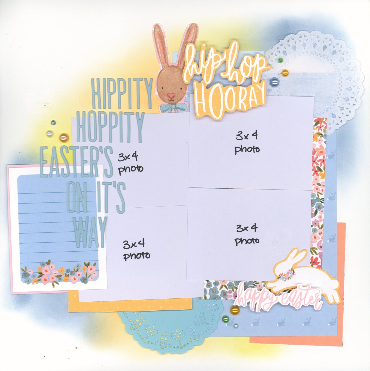 "Hippity Hoppity" Page Kit by Meridy Twilling