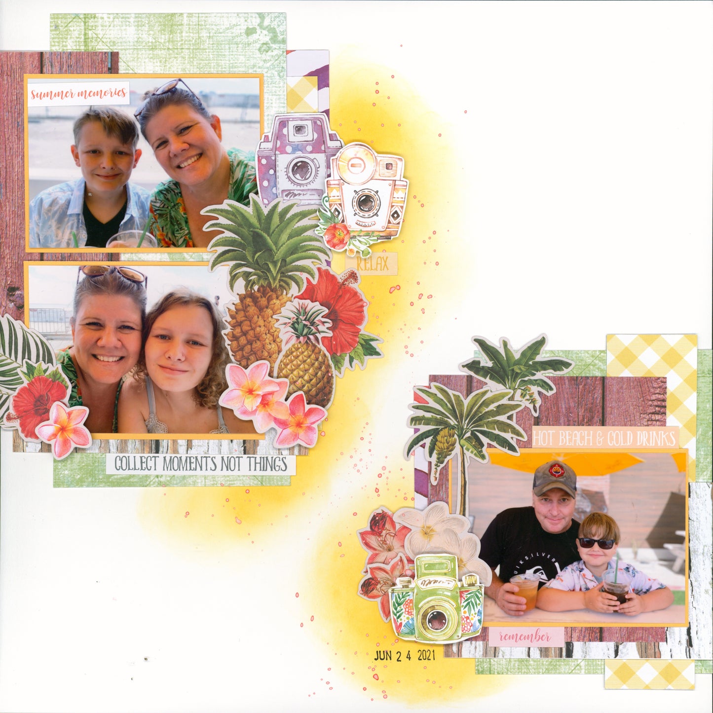 "Sunshine on My Mind" Page Kit by Meridy Twilling