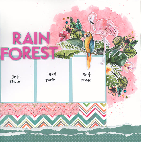 "Tropical Vibes" Page Kit by Meridy Twilling