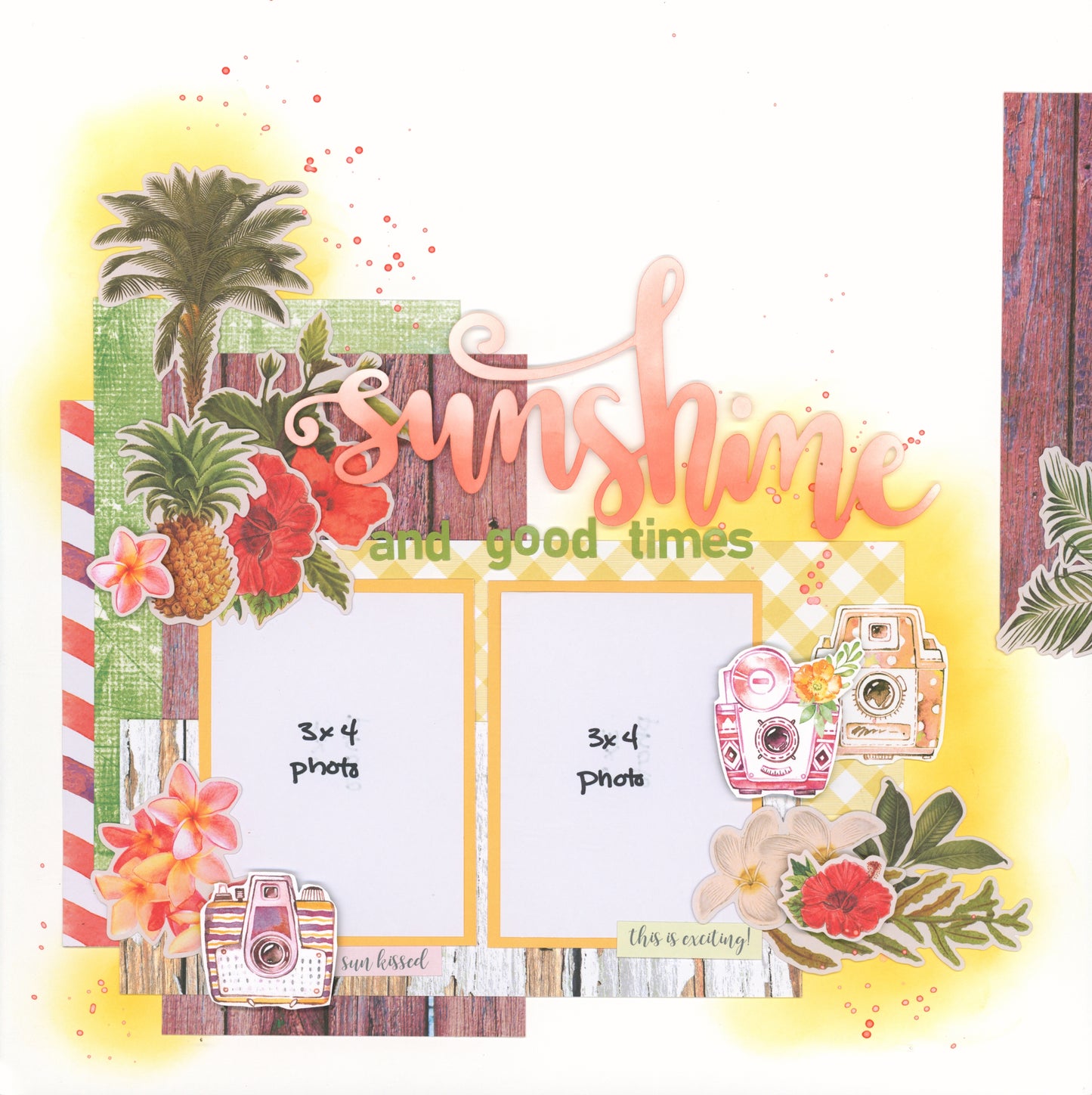 "Sunshine on My Mind" Page Kit by Meridy Twilling