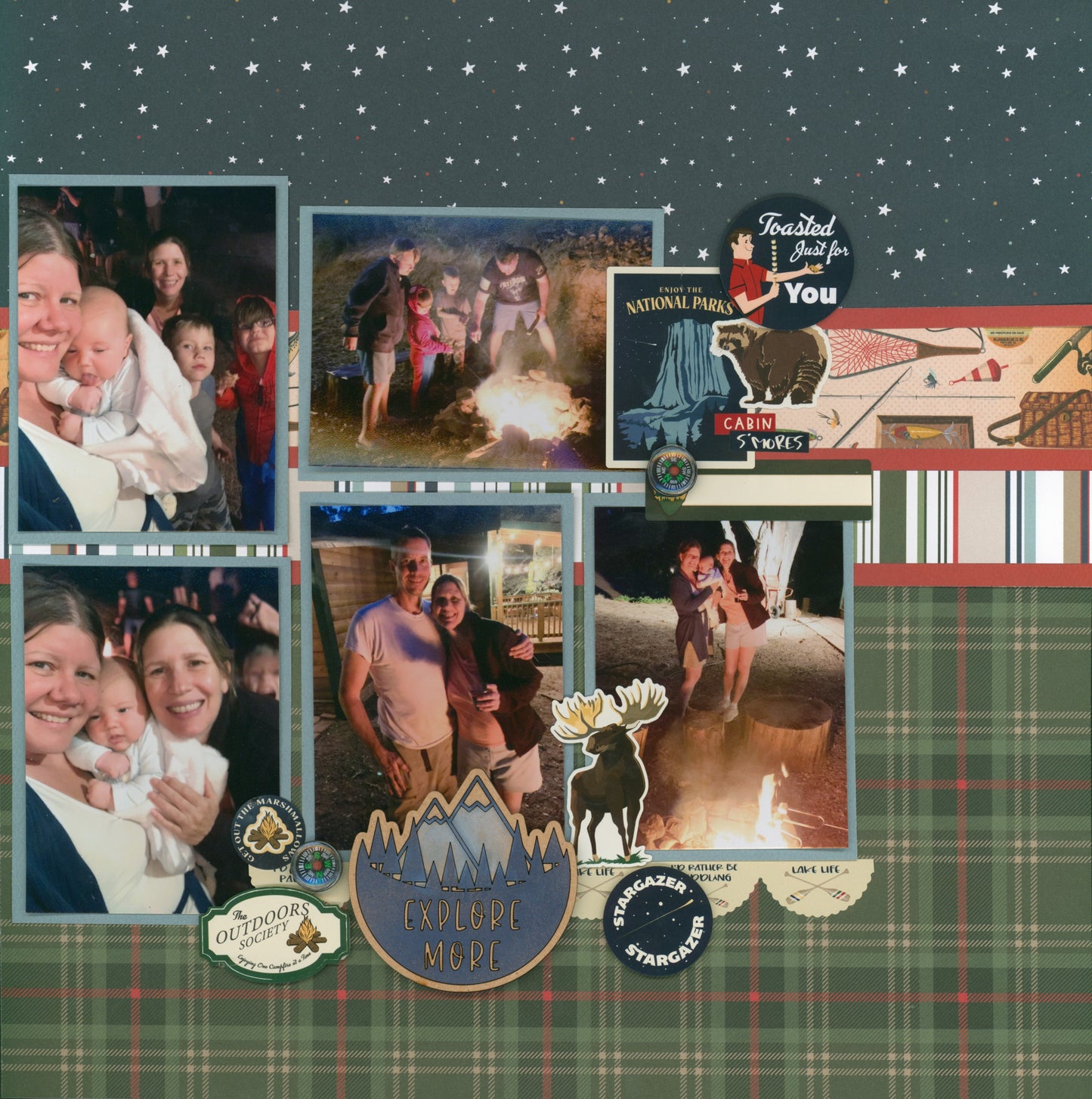 "Happy Camper" Page Kit by Meridy Twilling