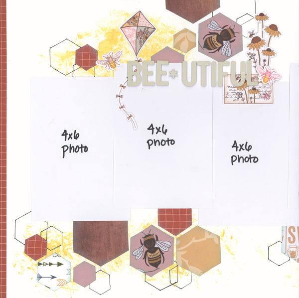 "Honeycomb" Page Kit by Meridy Twilling
