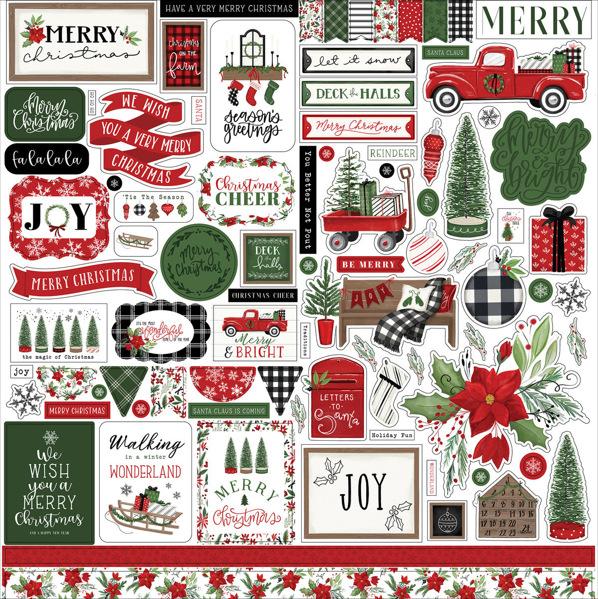 "Home for Christmas" Sticker Sheet