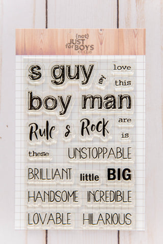 "Just for Boys" 4 x 6 Stamp Volume 1