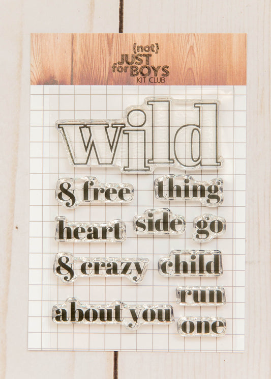 "Wild" 3 x 4 Stamp Set