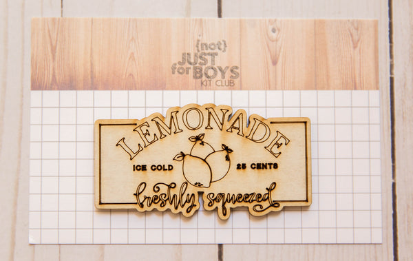 "Lemonade Sign" Wood Embellishment