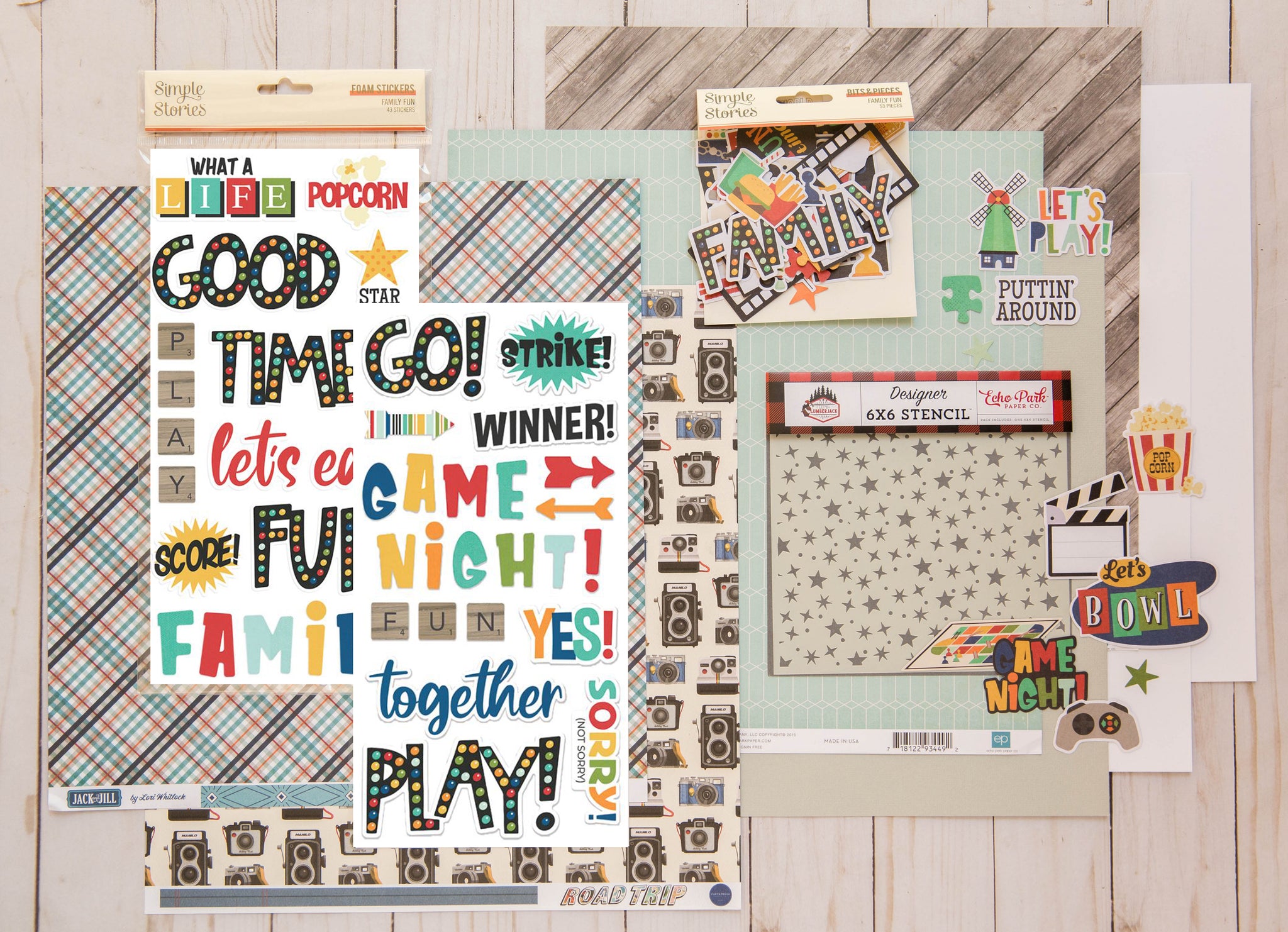 "Game Night" Page Kit by Meridy Twilling