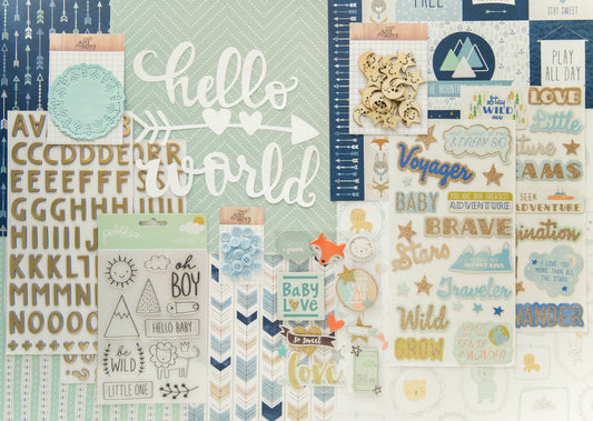 "Precious Baby Boy" Deluxe Theme Kit