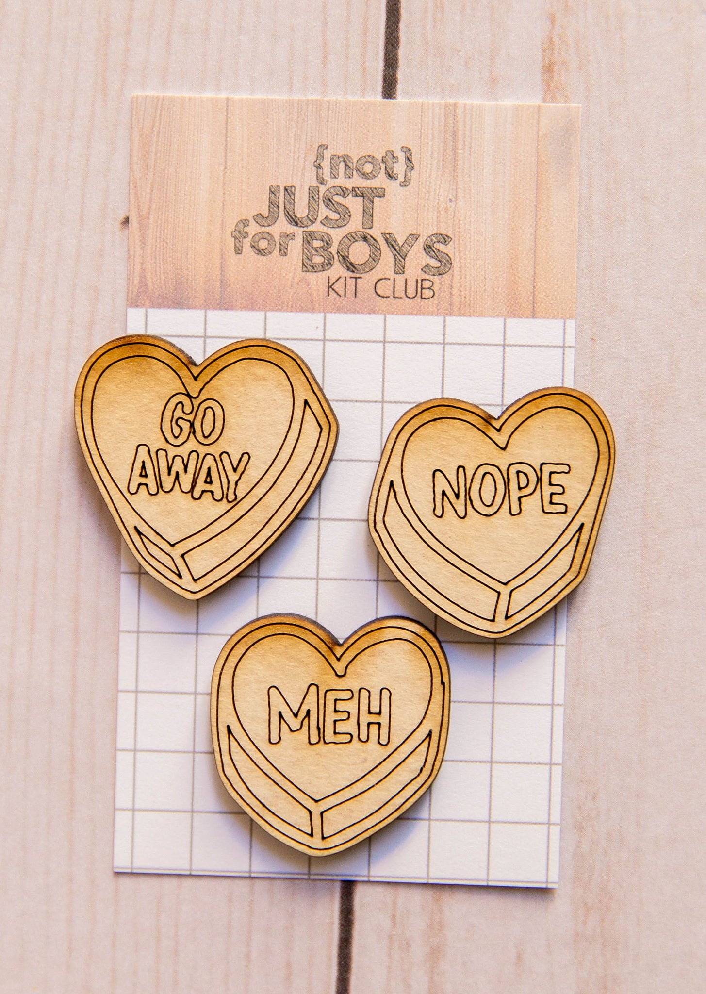 "Anti Valentine Candy Heart" Embellishments
