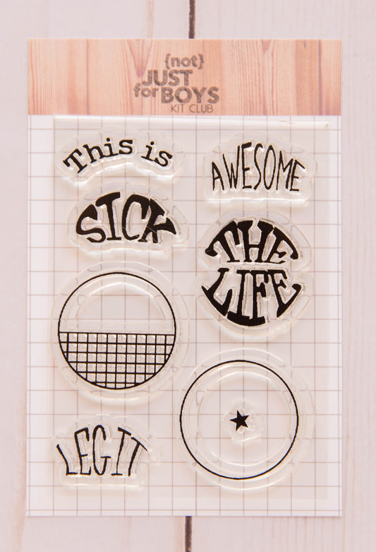 "Good Vibes" 3 x 4 Stamp Set