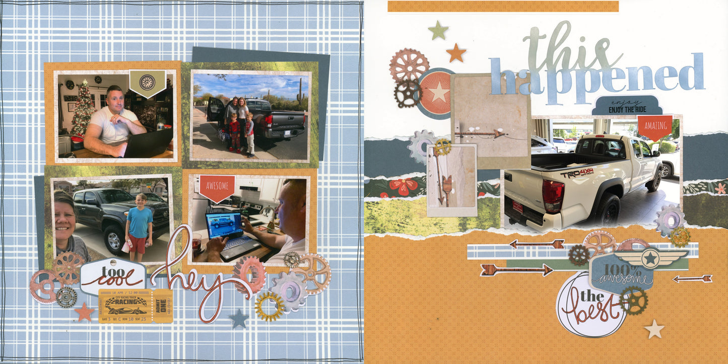 "Planes, Trains, & Automobiles" Page Kit by Meridy Twilling