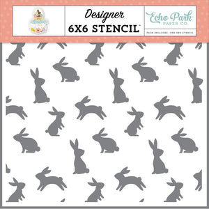 "Bunny Time" Stencil