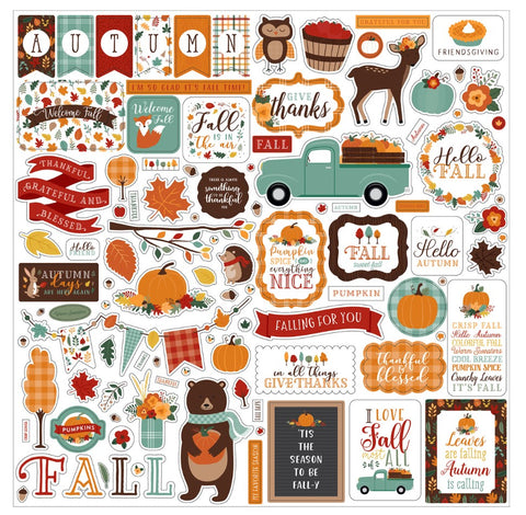 "Happy Fall" Sticker Sheet